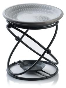 Mondex Aróma lampa TWIST 10 cm šedá/čierna