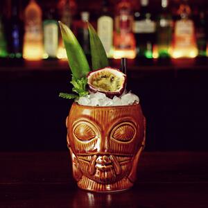 Bar@drinkstuff Bora Bora Tiki pohár hnedý 16oz / 450ml DS35707