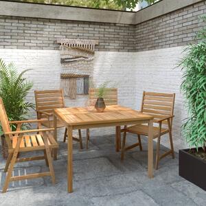 Maison Exclusive - Záhradný jedálenský stôl 110x110x77 cm masívne tíkové drevo