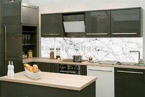 Samolepiace tapety za kuchynskú linku, rozmer 350 cm x 60 cm, biely mramor, DIMEX KI-350-156