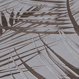 Vliesové tapety na stenu Attractive2 39038-1, rozmer 10,05 m x 0,53 m, palmové listy hnedé, A.S. Création