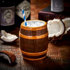 Bar@drinkstuff Rumový sud Tiki pohár 22.3oz / 635ml DS44743