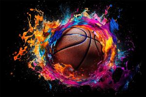 Dekoratívny magnetický kryt na radiátor pre tínedžerskú izbu Basketbal 60x100cm