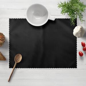 Biante Teflónové prestieranie na stôl TF-108 Čierne bez vzoru 30x40 cm