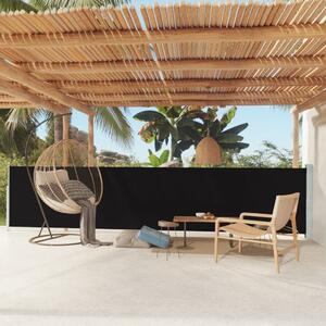 Maison Exclusive – Výsuvná markíza, 117 x 614 cm, čierna