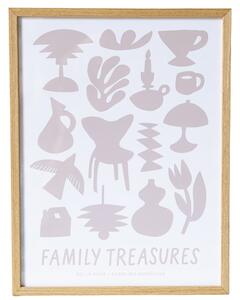 Plakát Family Treasures Beige / Cream 70 x 100 cm