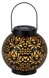 Verk 12408 Solární LED závěsný lampion se senzorem soumraku, černý