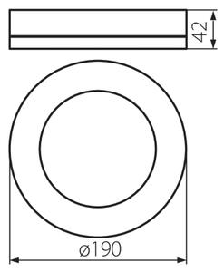 Kanlux 31490 - LED Vonkajšie stropné svietidlo TURA LED/15W/230V 4000K IP65 čierna