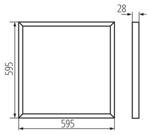 Kanlux 31173 - LED Prisadený panel BAREV LED/40W/230V 4000K 60x60 cm