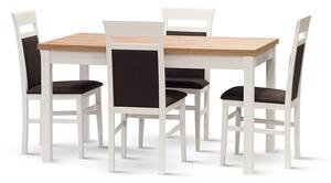 Stima stôl W 23 Odtieň: Dub Wotan, Odtieň nôh: Čierna, Rozmer: 120 x 80 cm + 40 cm