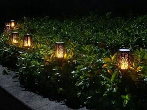 2 x záhradné pochodne Solárne svetlo Flammeneff Záhradné osvetlenie Solárne svetelné lampy Torch Light IP44