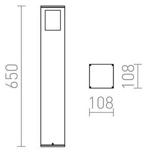 RED - Design Rendl - R10433 - Vonkajšia lampa PONDER 1xE27/18W/230V IP44 čierna