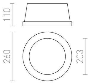 RED - Design Rendl - R10444 - Podhľadové svietidlo MIA 2xE27/40W/230V