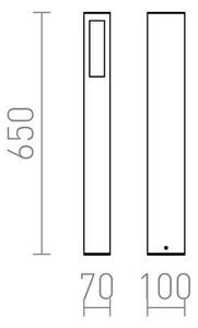 RED - Design Rendl - R10441 - Vonkajšia lampa TREEZA 1xE27/26W/230V IP54