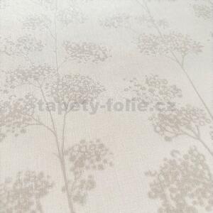 Vliesové tapety na stenu Profitex 35857-2, rozmer 10,05 m x 0,53 m, florálny vzor hnedý na krémovém podklade, A.S. Création