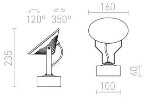 RED - Design Rendl - R11753- LED Vonkajšie nástenné svietidlo FOX LED/9W/230V IP65