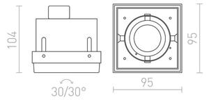 RED - Design Rendl- R12052 - Podhľadové svietidlo ELECTRA 1xGU10/50W/230V