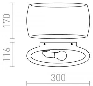 RED - Design Rendl - R12365 - Nástenné svietidlo VERITA 1xE27/33W/230V biela