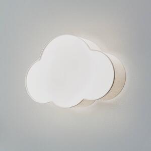 Nástenné svetlo Cloud, béžové, šírka 43 cm, textil, oblak, E27, Krémová / jantárovo žltá, Detská izba, Textil / látka / hodváb, Štýl mladých
