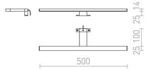 RED - Design Rendl - R12400 - LED Kúpeľňové osvetlenie zrkadla BALEA LED/7W/230V IP44