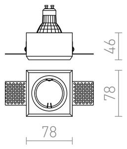 RED - Design Rendl - R12361 - Podhľadové svietidlo QUO 1xGU10/35W/230V
