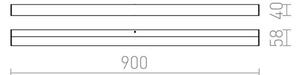 RED - Design Rendl - R12404 - LED Kúpeľňové nástenné svietidlo LEVIA LED/18W/230V IP44