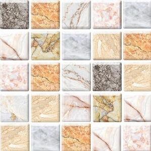 Samolepiace PVC 3D panely TPWP564, cena za kus, rozmer 30 x 30 cm, mramorová mozaika, IMPOL TRADE