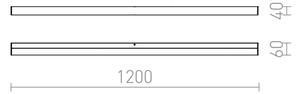 RED - Design Rendl-R12405- LED Kúpeľňové osvetlenie zrkadla LEVIA 24W/230V IP44