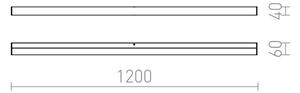 RED - Design Rendl - R12406 - LED Kúpeľňové osvetlenie zrkadla LEVIA LED/24W/230V IP44