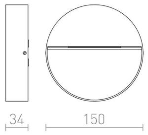 RED - Design Rendl - R12539 - LED Vonkajšie nástenné svietidlo AQILA LED/6W/230V IP54