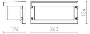 RED - Design Rendl- R12561 - Vonkajšie nástenné svietidlo HIDE 1xE27/18W/230V IP54