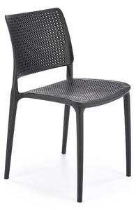 Čierna plastová stolička K514