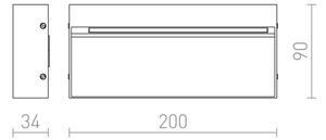 RED - Design Rendl-R12547- LED Vonkajšie nástenné svietidlo AQILA LED/6W/230V IP54