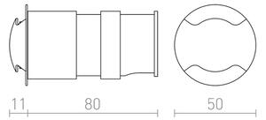 RED - Design Rendl-R12618 - LED Vonkajšie vstavané svietidlo KICK LED/3W/230V IP54
