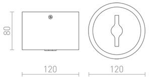 RED - Design Rendl-R12634 - LED Stmievateľné bodové svietidlo KELLY 15W/230V čierna