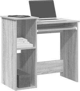 Maison Exclusive - písací stôl s policou, sivá farba Sonoma, 84 x 40 x 78 cm, drevený materiál