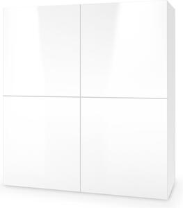 Halmar Komoda Livo KM-100 - biela / biely lesk