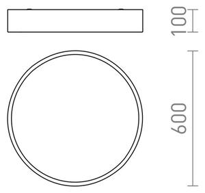 RED - Design Rendl - R13333 - LED Stropné svietidlo MEZZO LED/60W/230V čierna