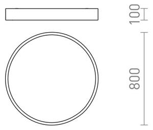 RED - Design Rendl - R13334 - LED Stropné svietidlo MEZZO LED/100W/230V biela