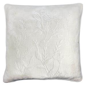 Vyšívaný poťah na vankúš Laurel White 40 × 40 cm