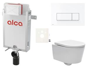 Cenovo zvýhodnený závesný WC set Alca na zamurovanie + WC SAT Brevis SIKOAW7