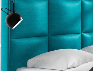 Dizajnová posteľ Venezia s vysokým čelom a úložným priestorom ružová 180 x 200
