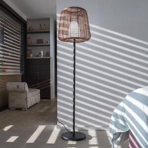 Lumisky Stojacia lampa Boheme hnedá/čierna, 150 cm, oceľ/plast, Čierna, kov, Stojaca lampa