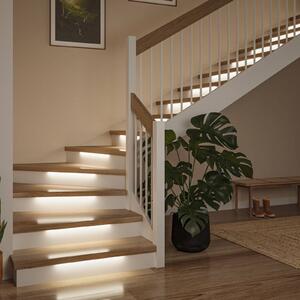 Paulmann LED pásik – predĺženie MaxLED Stair 3 x 50 cm 2 700 K, Biela / opálová, Chodba, Meď