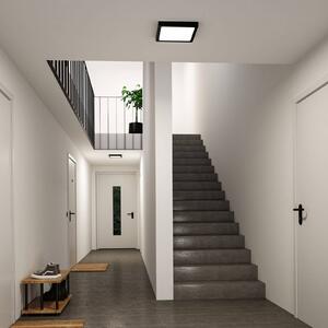 Paulmann LED panel Abia 2, dĺžka 30 cm, čierny, plast, Čierna, Obývacia izba / jedáleň, Plast, Moderný, Stropné svetlo