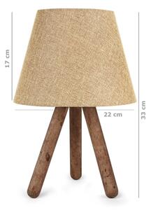 Stolná lampa AYD 1xE27/60W/230V béžová/hnedá