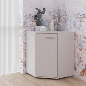 Komoda FAUSKE – priestranná – hranatá – biela – šírka 58 cm, výška 74 cm, hĺbka 58 cm
