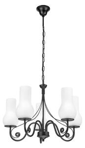 Brilagi - LED Luster na reťazi COTTAGE 5xE14/40W/230V čierna/biela