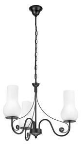 Brilagi - LED Luster na reťazi COTTAGE 3xE14/40W/230V čierna/biela