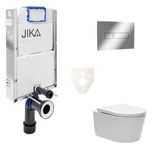 Cenovo zvýhodnený závesný WC set Jika na zamurovanie + WC SAT Brevis SIKOJW2